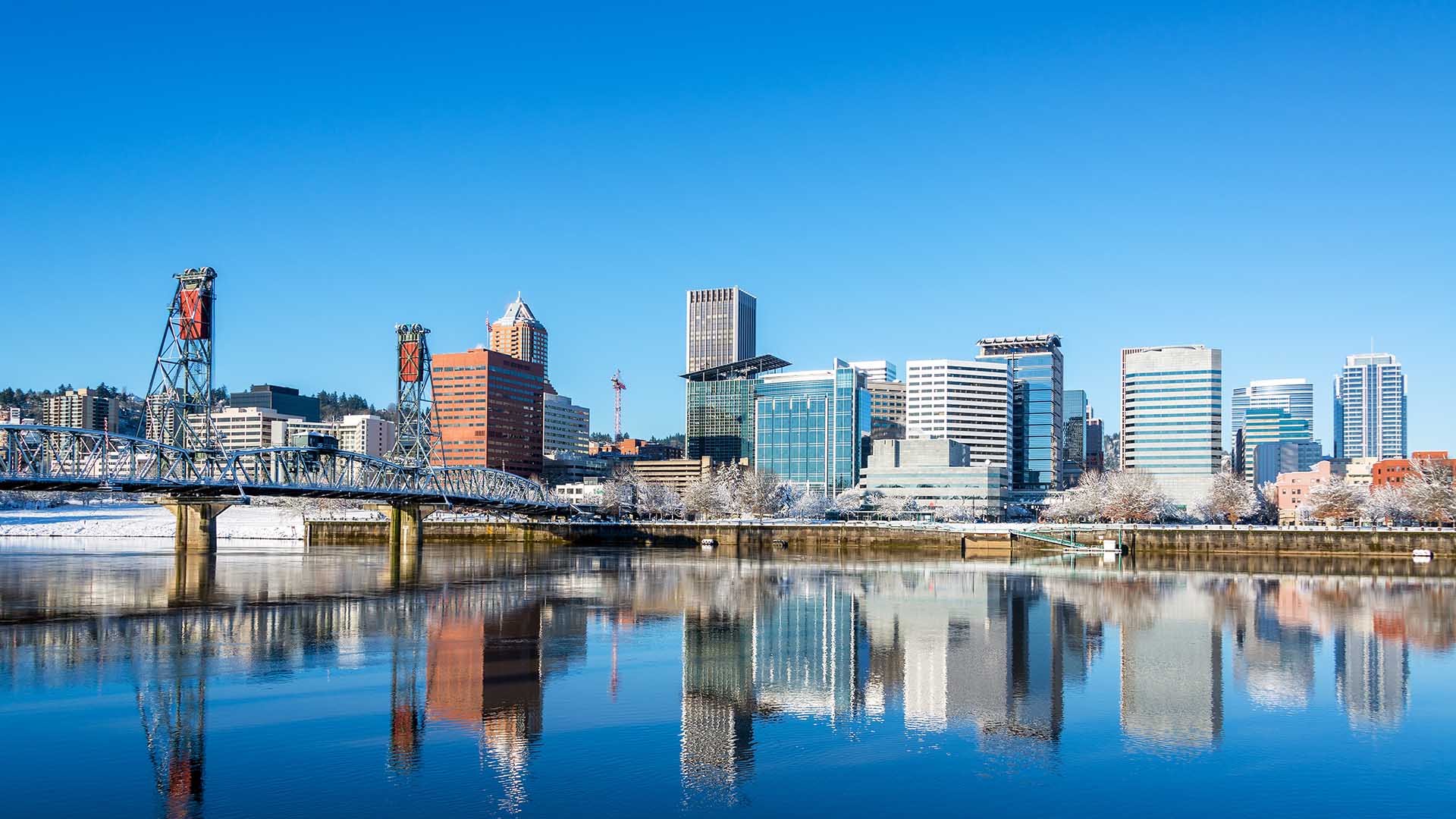 A view of Portland, OR - which is serviced by a top rated hvac contractor